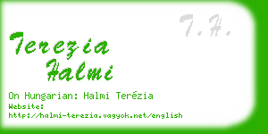 terezia halmi business card