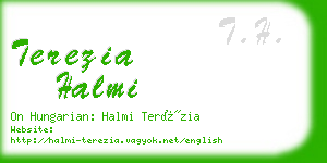 terezia halmi business card